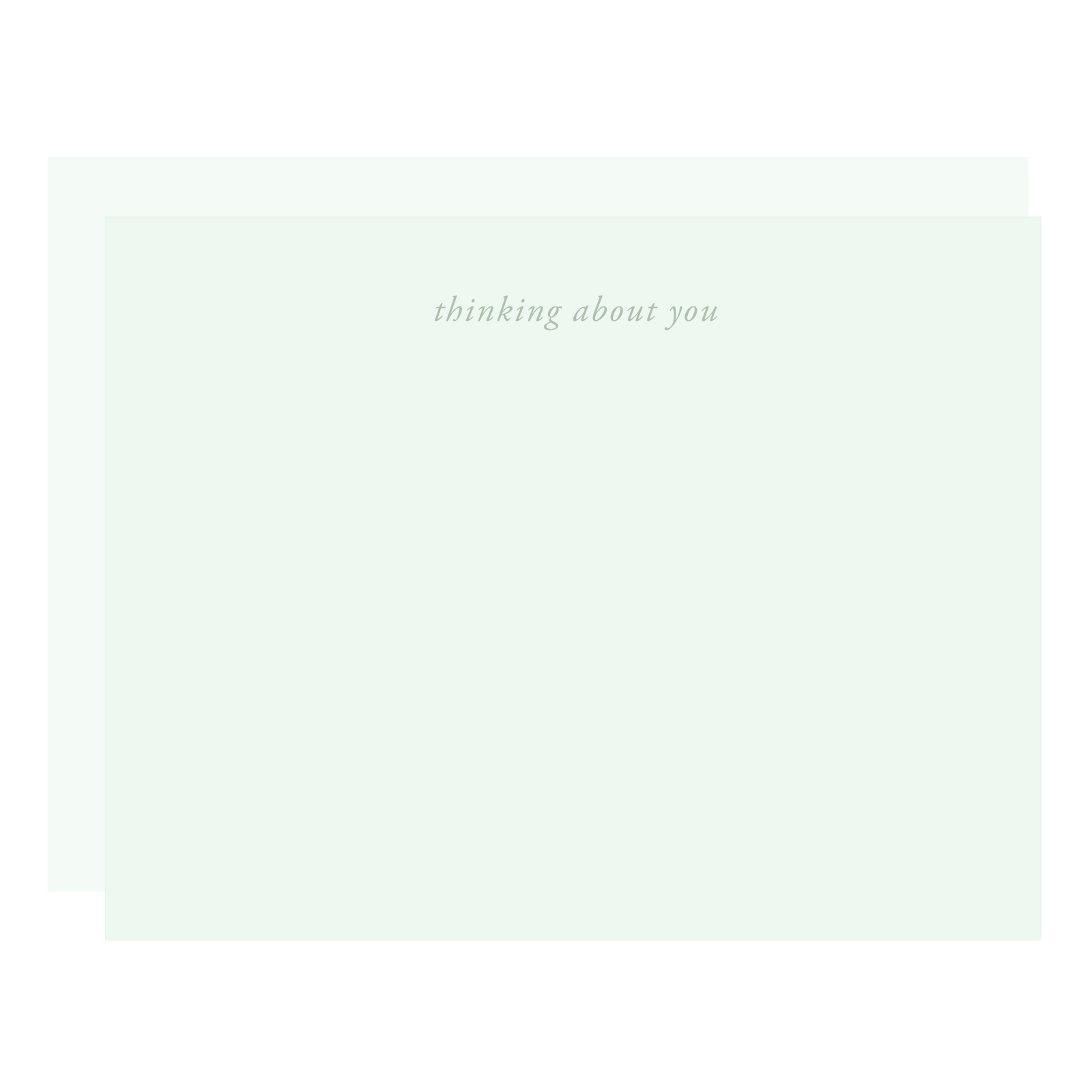 "So Many Thanks" Flat Boxed Note Set, letterpress printed by hand.