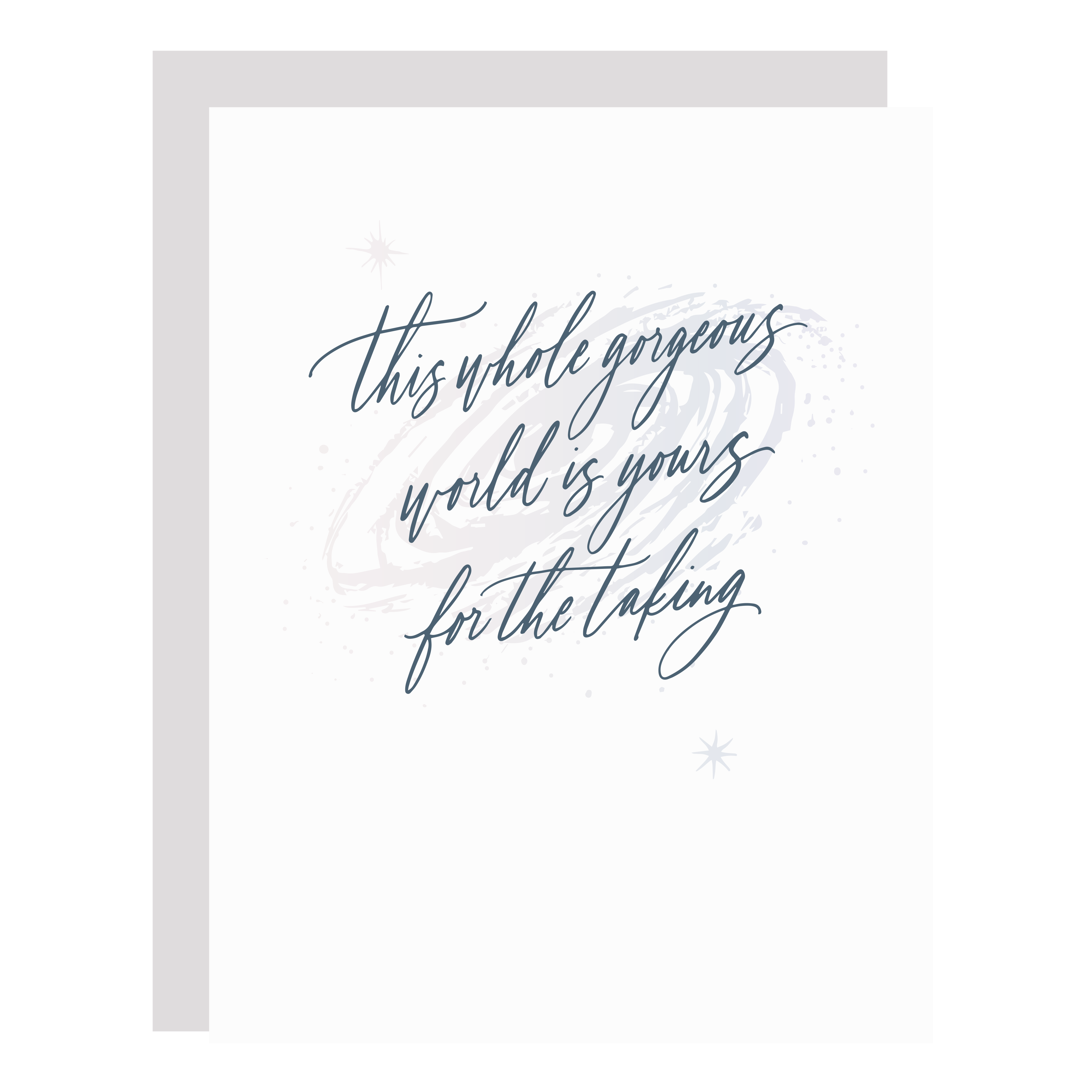 The World is Yours - Little Well Paper Co.