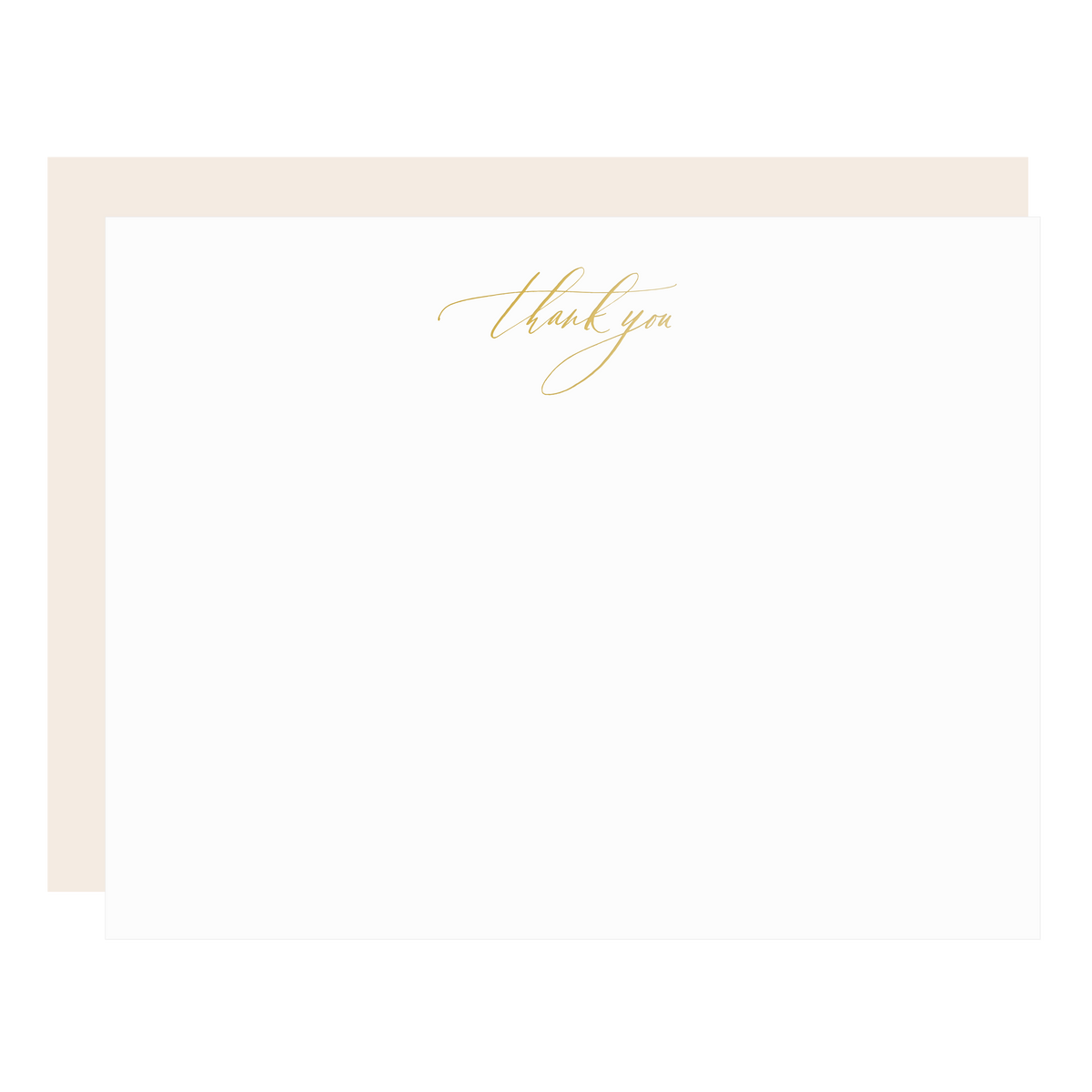 Gold Thank You Flat Boxed Note Set